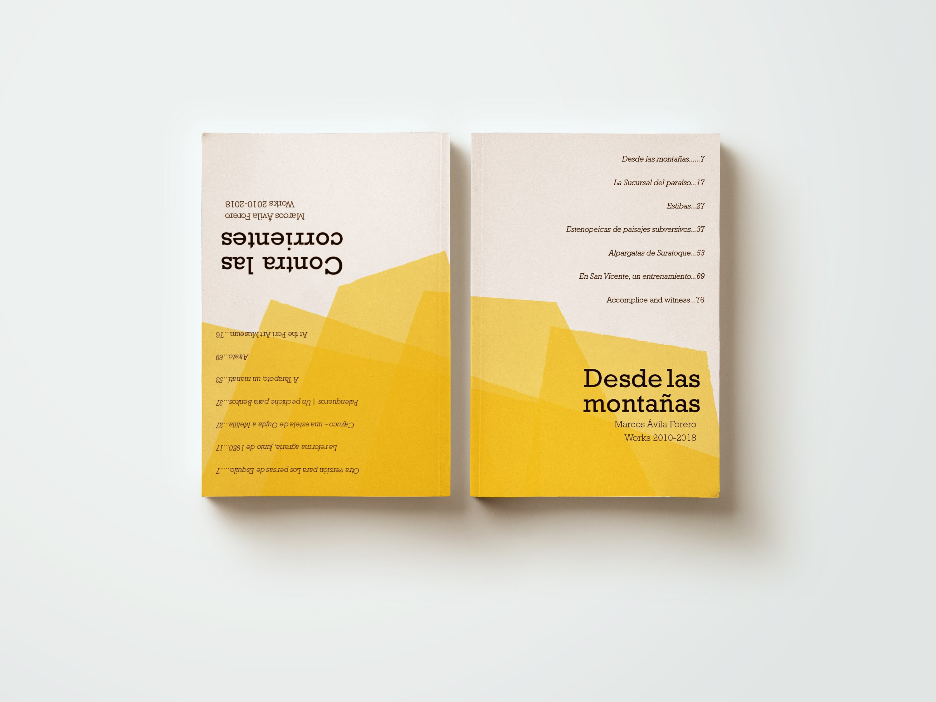 Marcos Ávila Forero Artist Catalogue covers